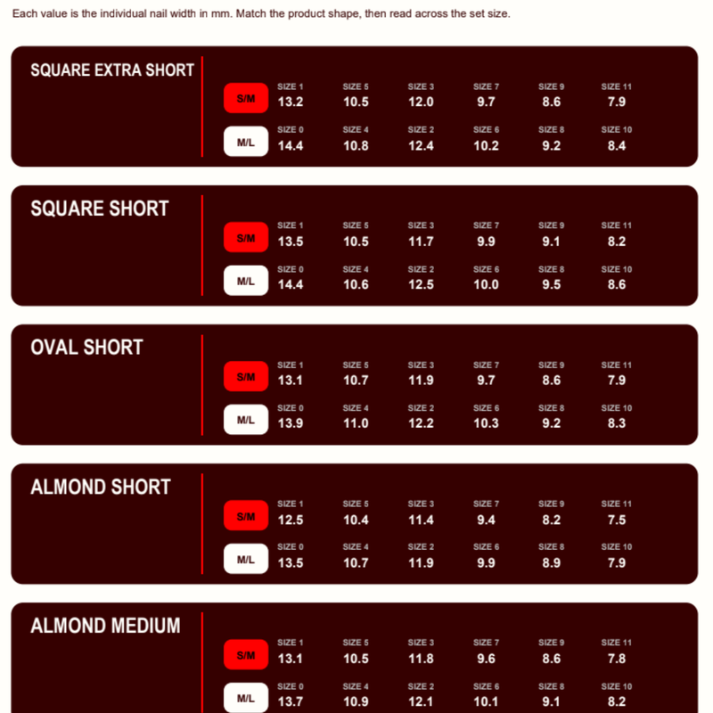 Press On Nails Dress Code S/M