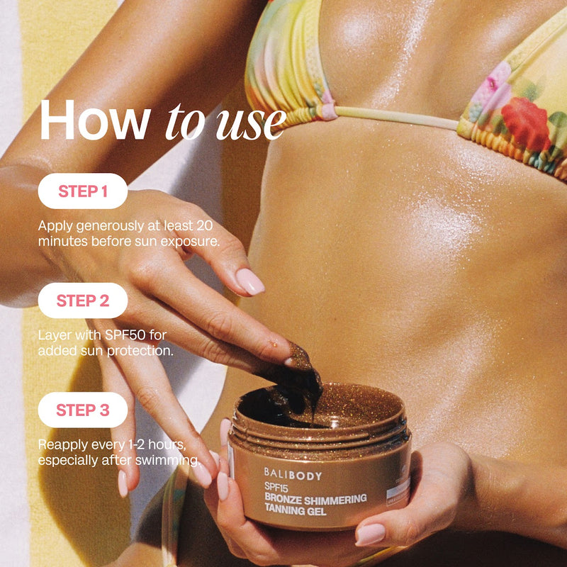 Shimmering Tanning Gel SPF15