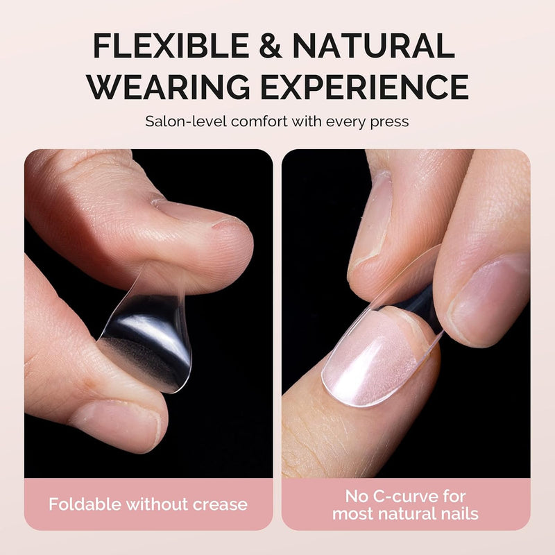Full Cover Soft Gel Nail Tips Extra Short Almond 300pcs