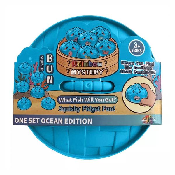 Verpakking van de Mystery Dumpling Squishy Ocean Edition