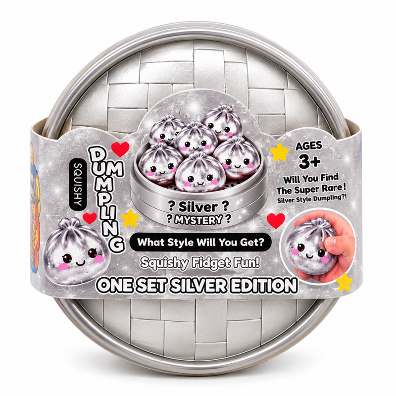 Mystery Dumpling Squishy Silver Edition
