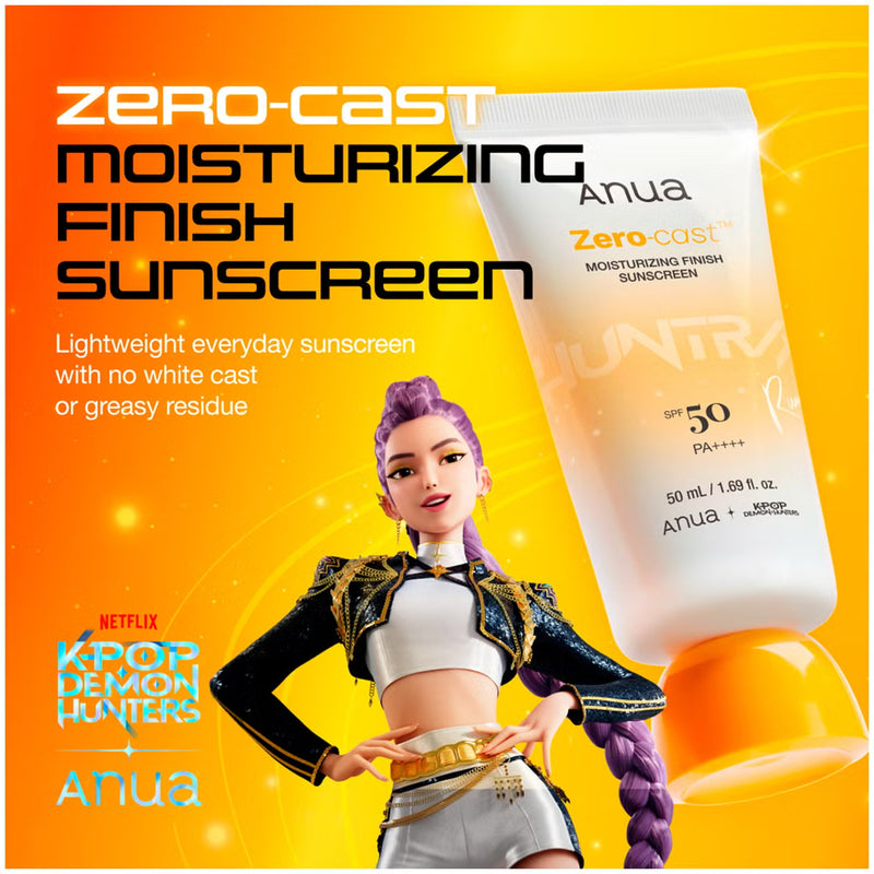 Anua K-Pop Demon Hunters Zero-Cast Moisturizing Finish Sunscreen SPF 50