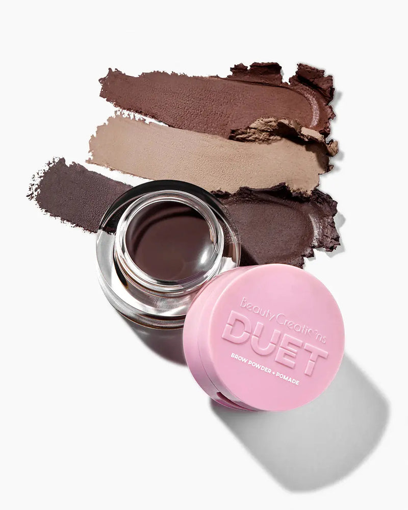 Beauty Creations Duet Brow Powder & Pomade Blonde, dubbelzijdig product met wenkbrauwpoeder en pomade
