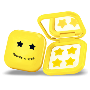 Pimple Star Patches & Mirror Case Yellow
