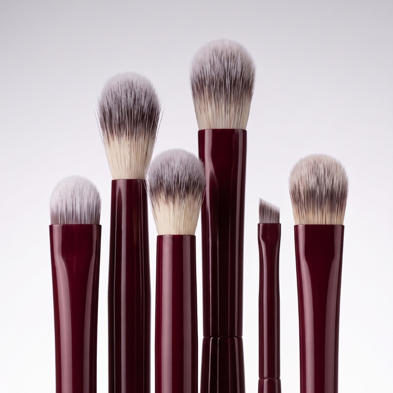 Boozyshop Flawless Eye Set, een set met zes make-up kwasten voor de ogen met synthetische haren.
