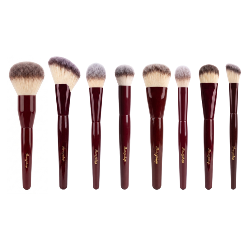 Boozyshop Flawless Face Set, 8-delige kwastenset voor gezichtsmake-up