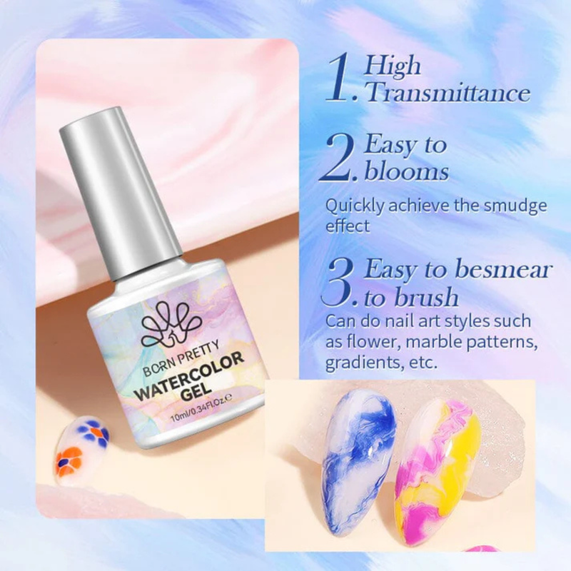 Born Pretty Transparent Watercolor Nail Gel