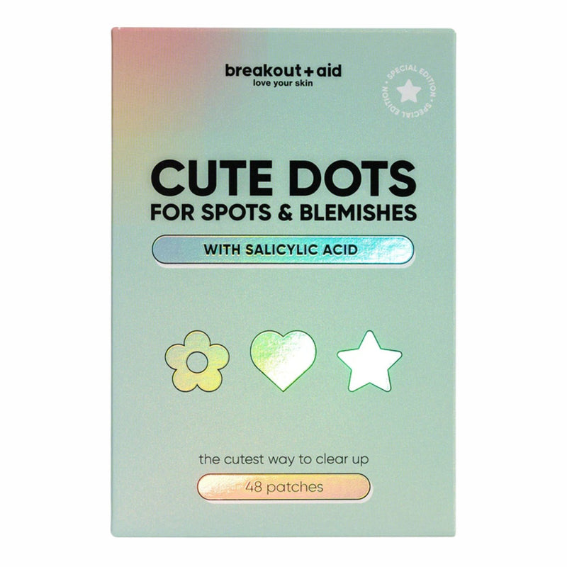BreakoutAid Cute Dots for Spots and Blemishes, transparante acne patches met salicylzuur