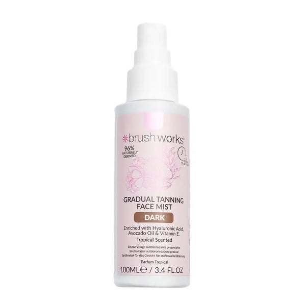 Brushworks Gradual Tanning Face Mist Dark
