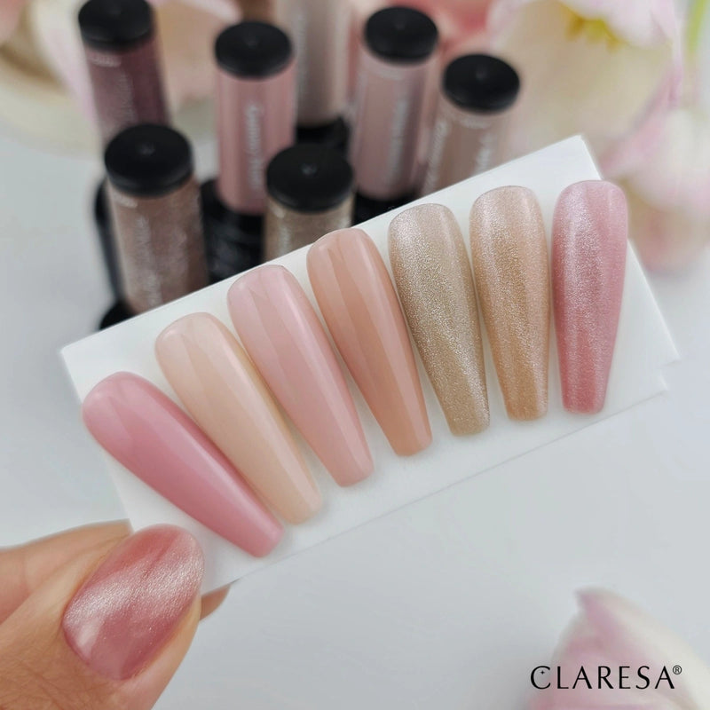 Claresa UV/LED Cat Eye Nail Polish Nude Glow Light Nude