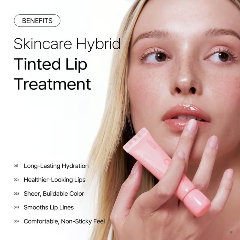 COSRX 5 Peptide Collagen Lip Fill Tinted Treatment 01 Strawberry, getinte lippenbalsem met peptiden en collageen, foto 4 van