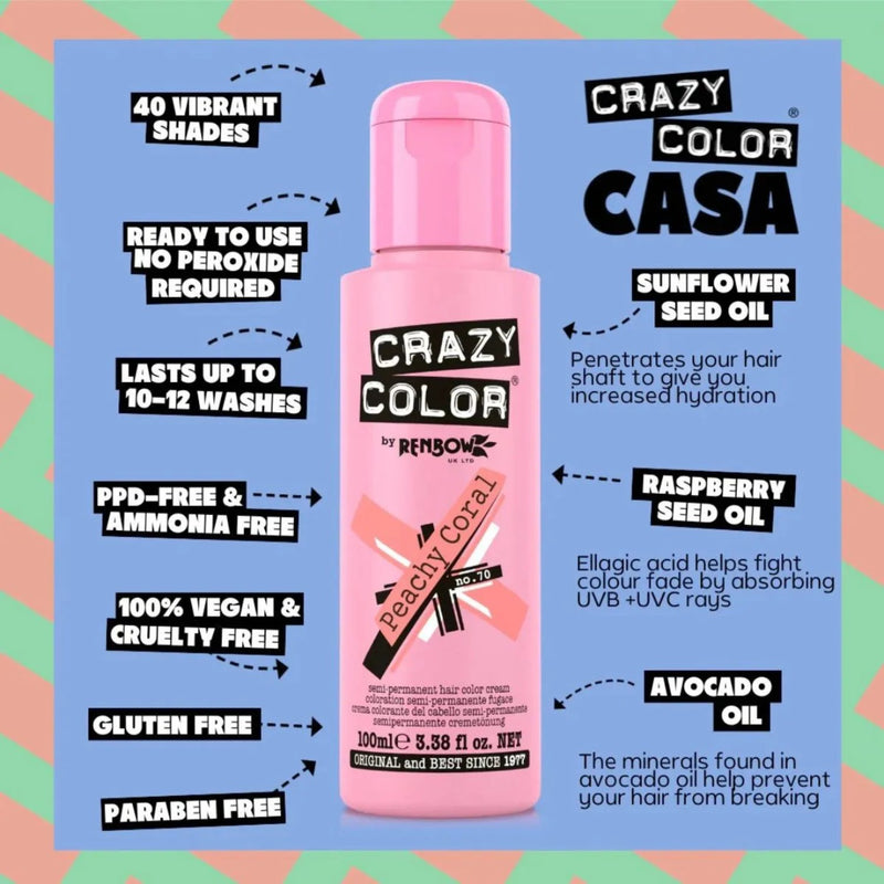 Crazy Color 70 Peachy Coral