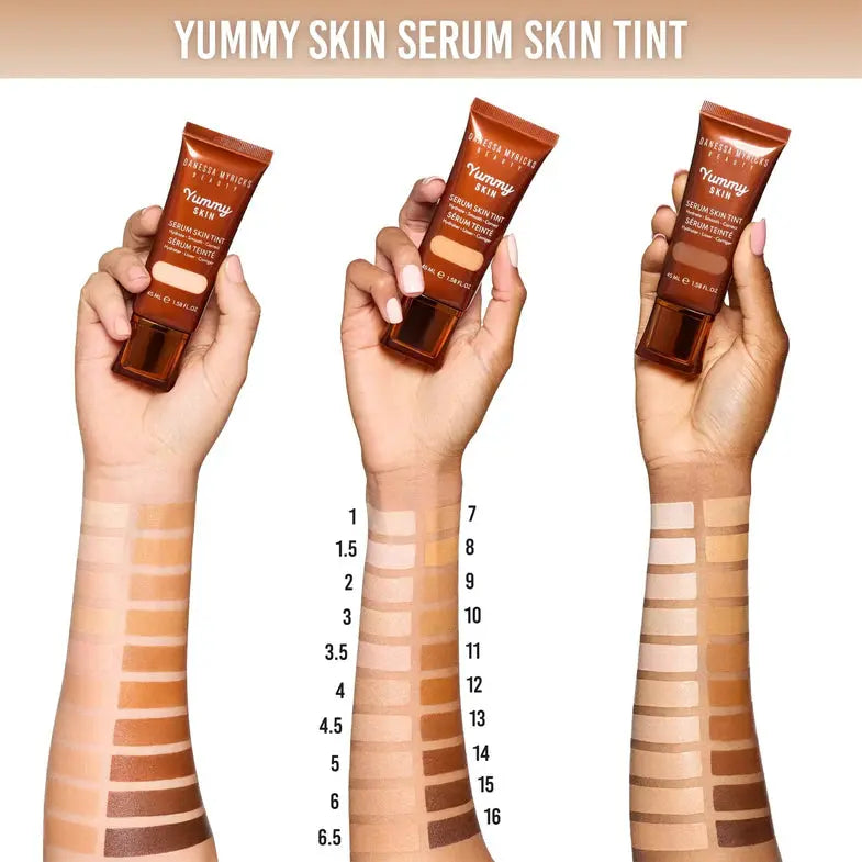 Danessa Myricks Beauty Yummy Skin Serum Skin Tint 3, hydraterende skin tint met lichte dekking, foto 4 van 6