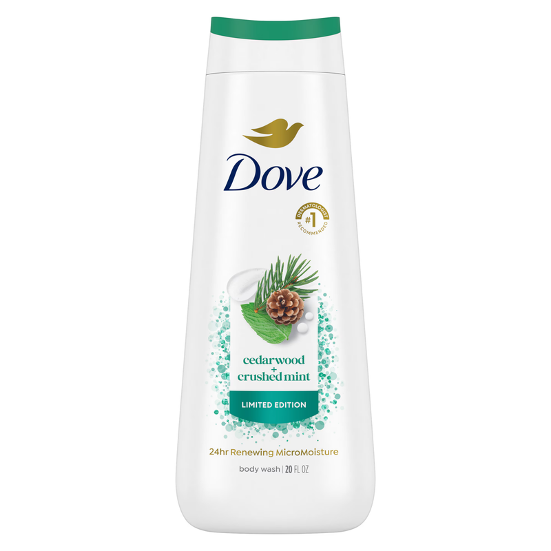 Dove Body Wash Cedarwood & Crushed Mint 1