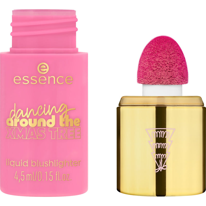 Essence Dancing Around the Xmas Tree Liquid Blushlighter 01 Berry Ballet, vloeibare blush en highlighter