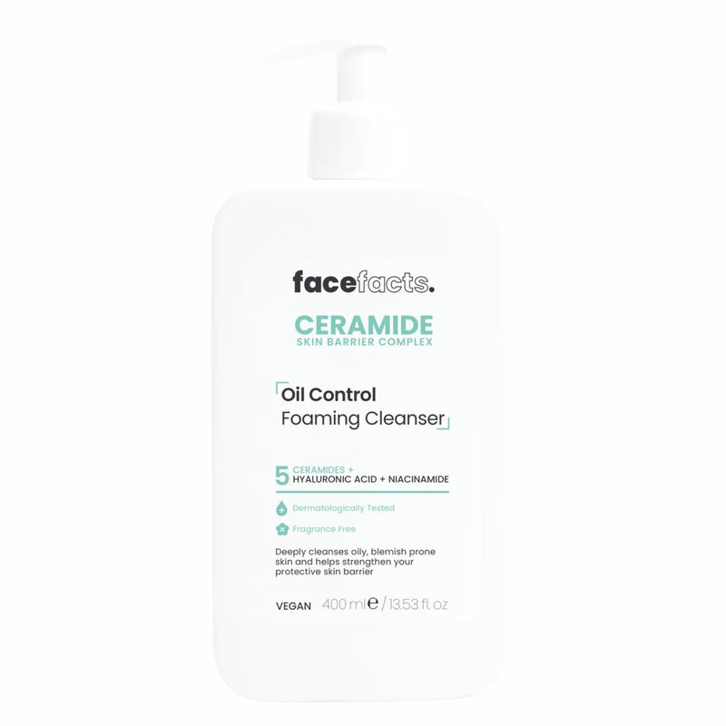 Face Facts Ceramide Oil Control Foaming Cleanser 400ml