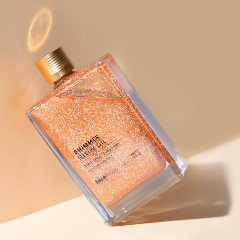 Face Facts Shimmer Glow Oil Gold