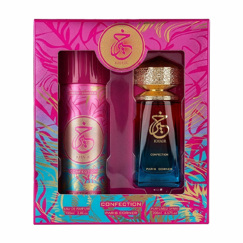 Fragrance World Khair Confection Eau De Parfum + Deodorant Spray Set