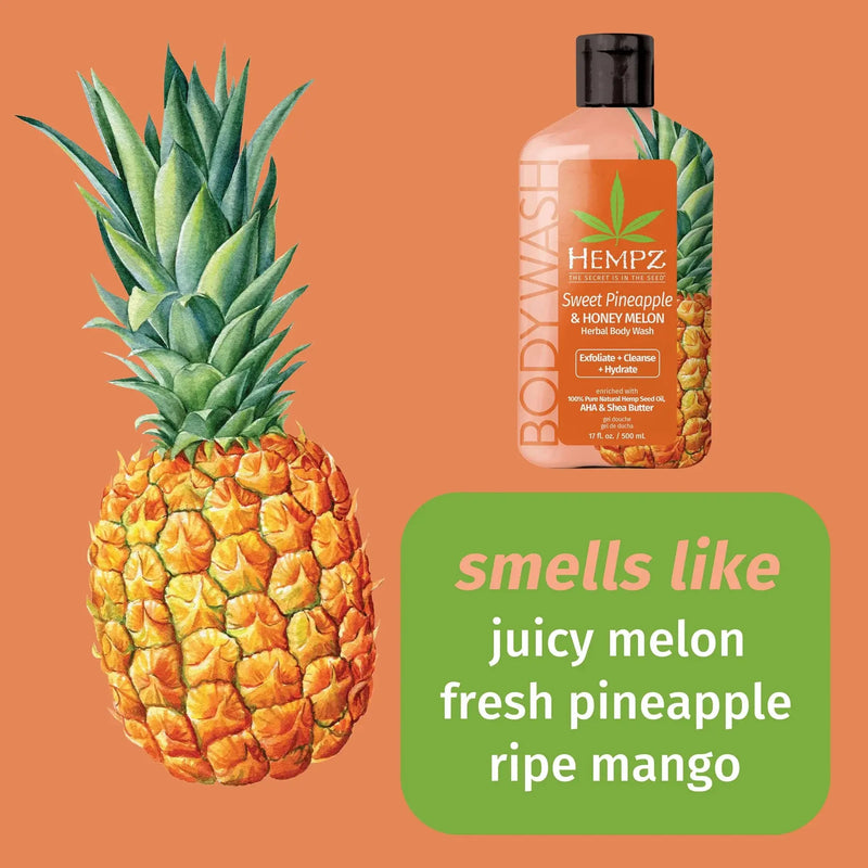 Hempz Sweet Pineapple & Honey Melon Herbal Body Wash