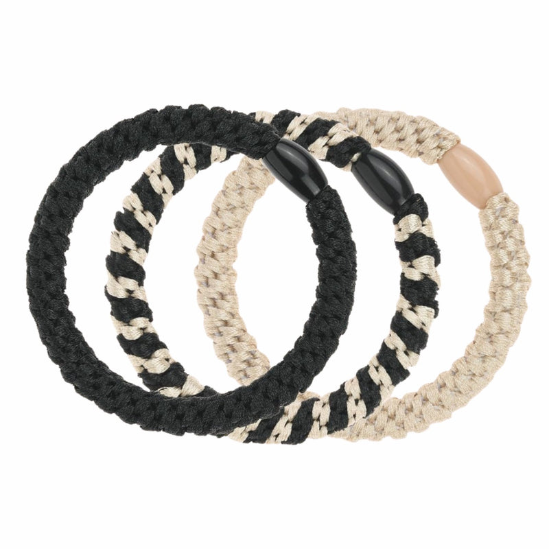 Invisibobble Twistar Classical Braids, set van 3 geweven haarelastiekjes