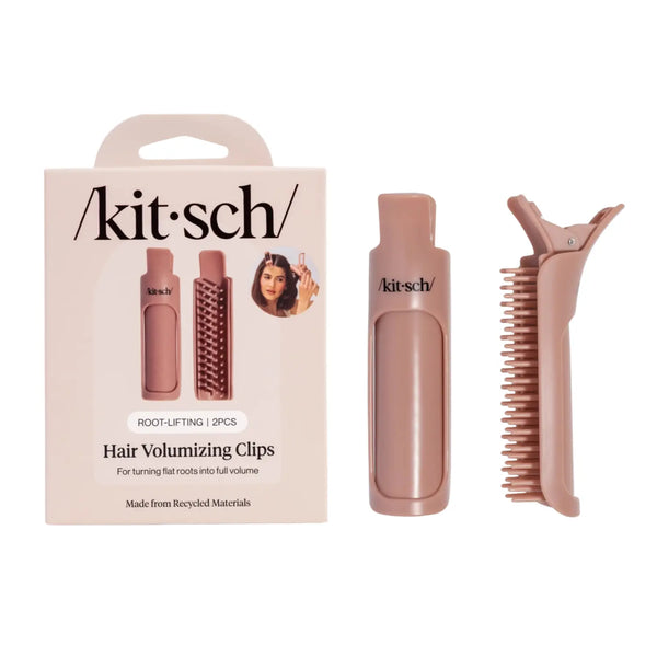 Kitsch Hair Volumizing Clip Set Terracotta