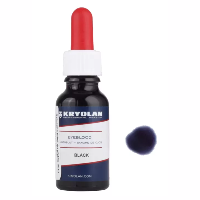 Kryolan Professional Make-up Eyeblood 20 ml. Black