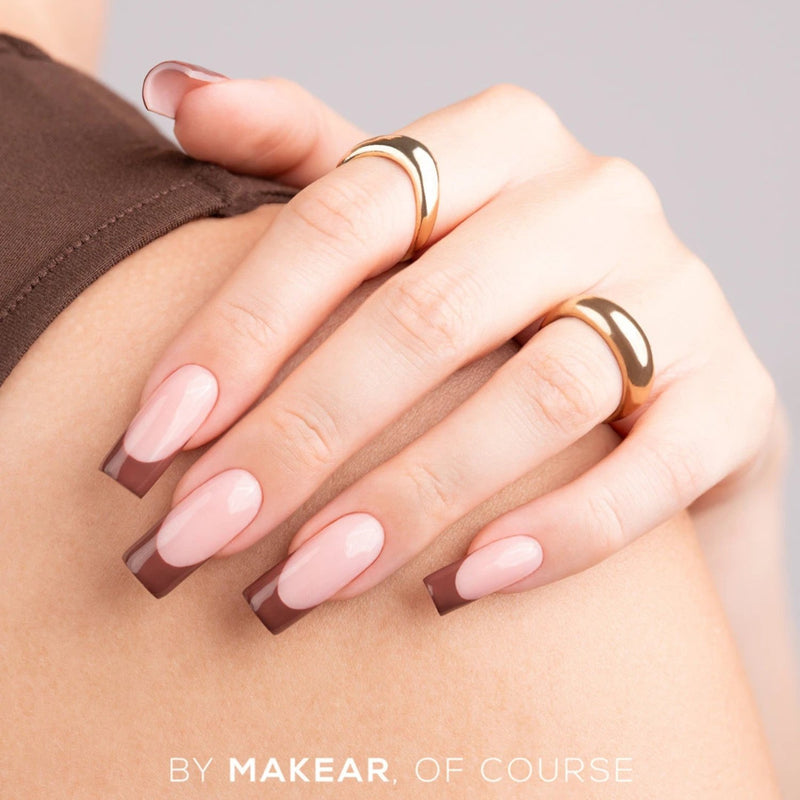 Makear French Manicure Gel FG11 Chocolate, diepbruine gellak voor french manicure en nail art
