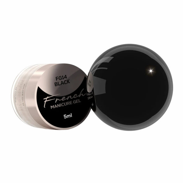 Makear French Manicure Gel FG14 Black, intens zwarte gellak voor nail art en french manicure