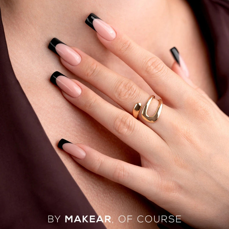 Makear French Manicure Gel FG14 Black, intens zwarte gellak voor nail art en french manicure