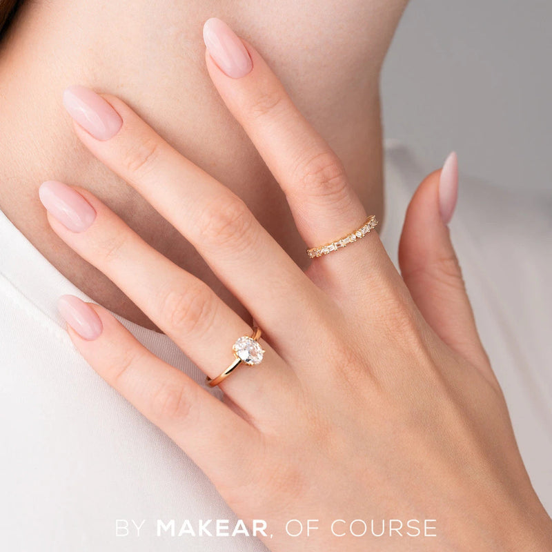 Makear UV Gel Polish 604, semi-transparante roze gellak