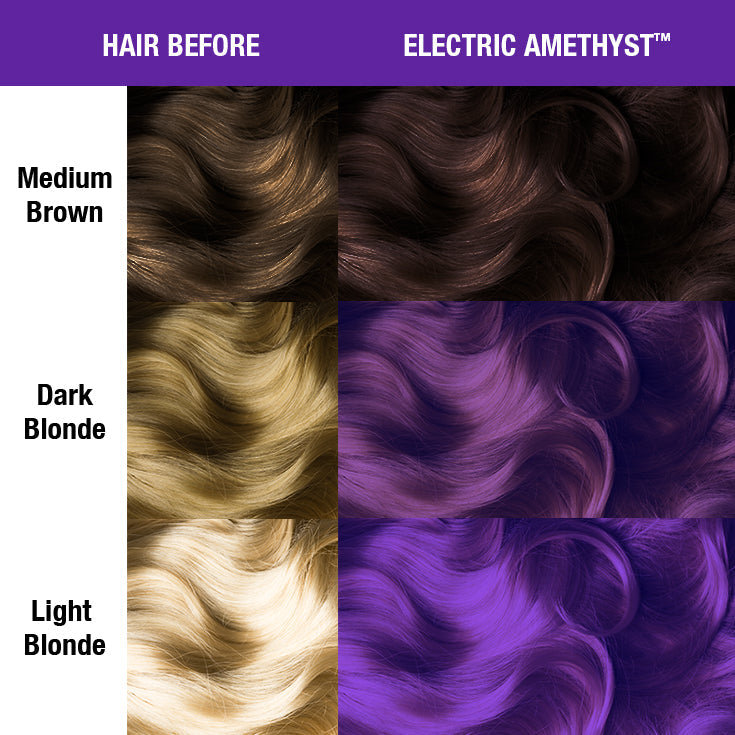 Manic Panic High Voltage Classic Cream Formula Electric Amethyst, semi-permanente haarverf, kleurenoverzicht