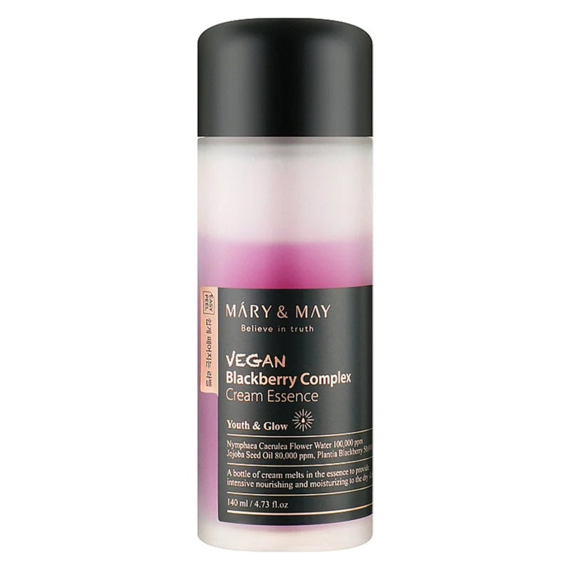 Mary & May Vegan Blackberry Complex Cream Essence, voedende crème-in-essence voor de droge huid
