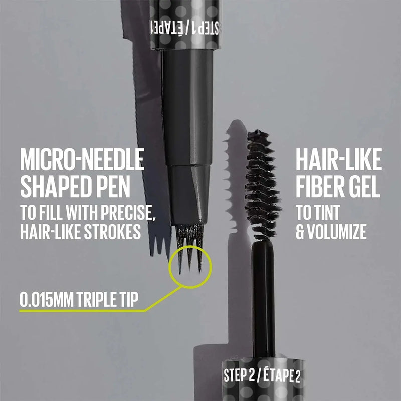 Maybelline Brow Insert 01 Blonde, 2-in-1 wenkbrauwtool, foto 3 van 9