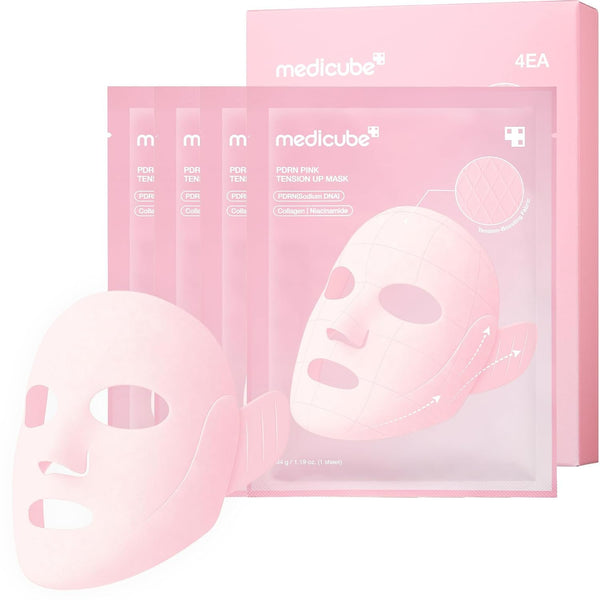 Medicube PDRN PINK LIFT UP MASK 4-Pack, liftend sheet mask