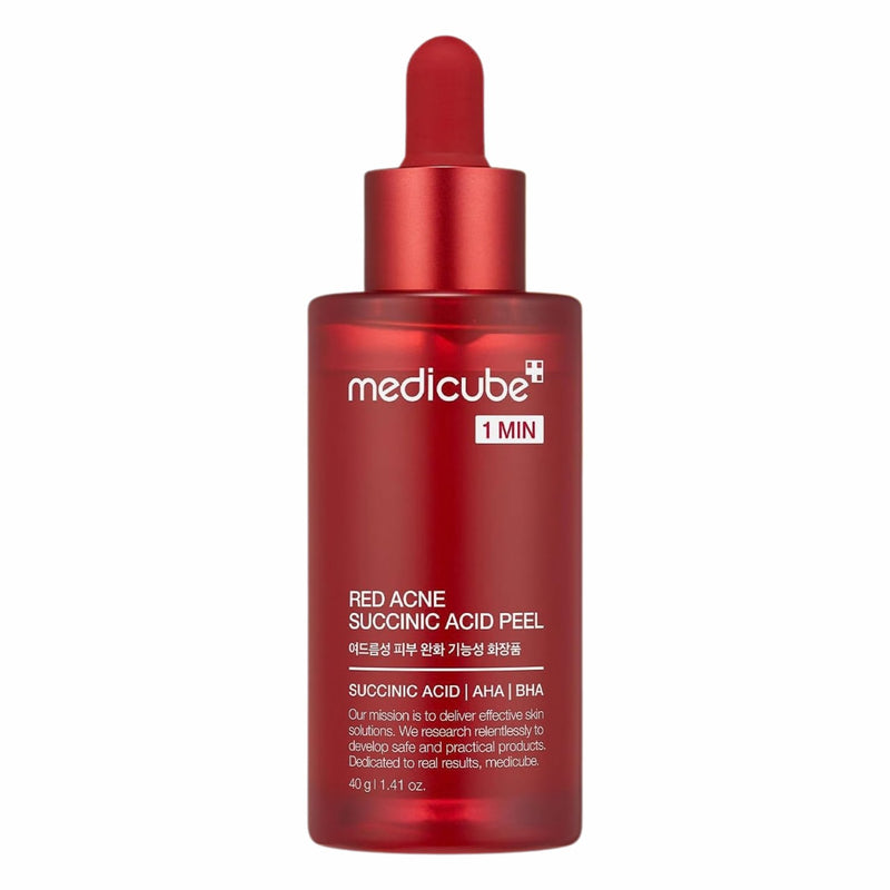 Medicube RED ACNE Succinic ACID Peel, exfoliant serum om acne en onzuiverheden te verminderen