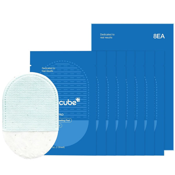 Medicube Zero Pore Peel Pad, exfolierende peeling pads met rijstextract en AHA voor gezicht en lichaam.
