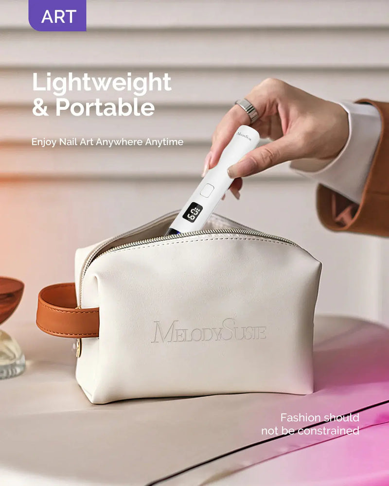 MelodySusie P-Art01R Rechargeable Mini LED/UV Nail Art Lamp White