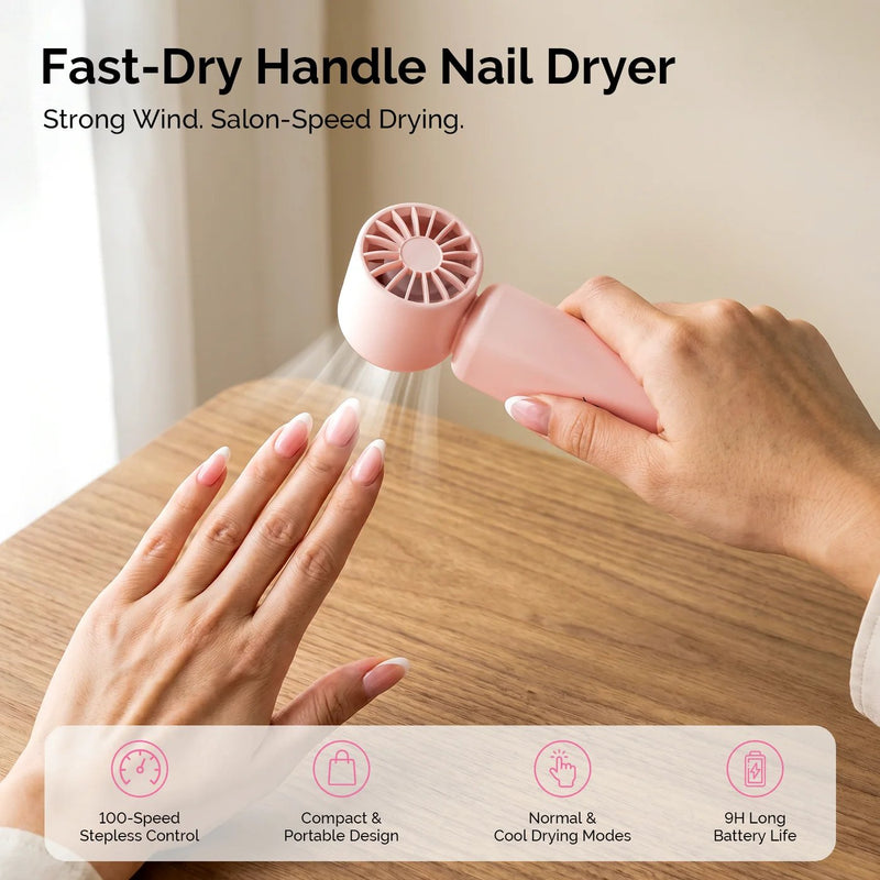 MelodySusie P-ARTF13 Mini Nail Fan Pink