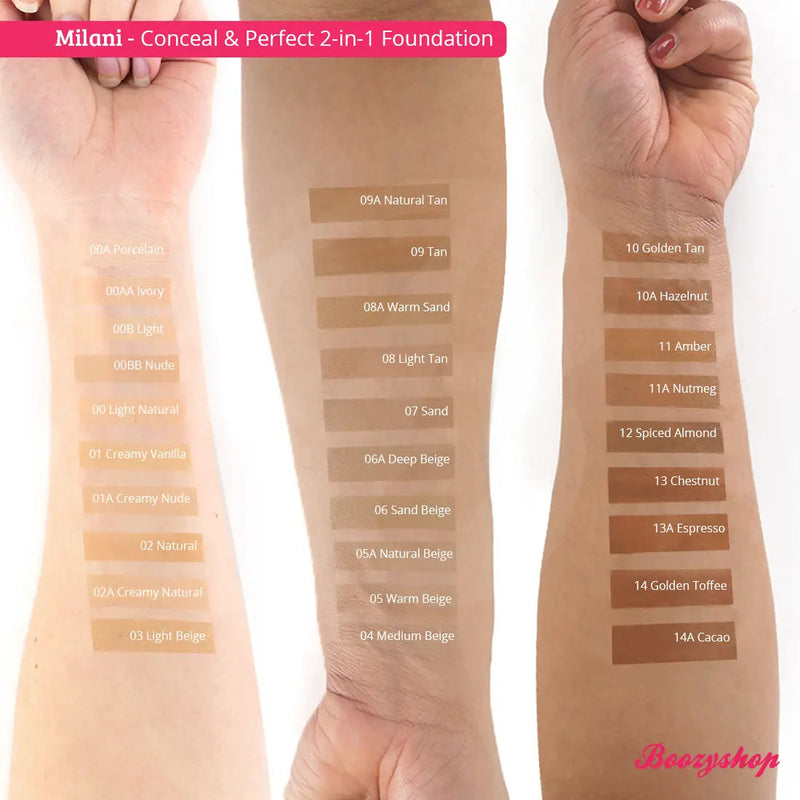 Milani 2-in-1 Foundation and Concealer 0A1 Alabaster, foundation en concealer in één, foto 2 van 5
