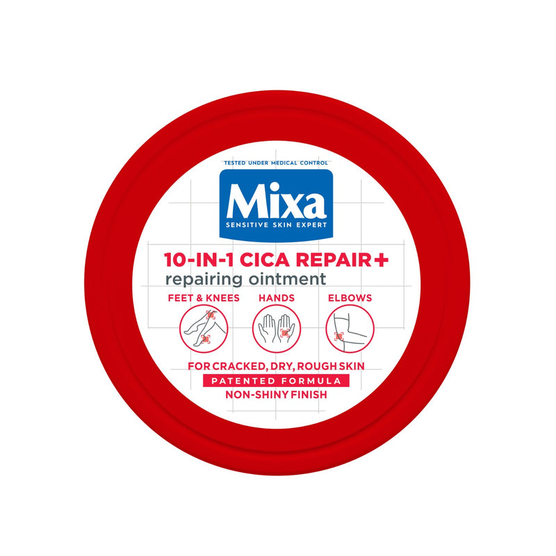 Mixa 10-in-1 Cica Repair+ Repairing Ointment, herstellende zalf voor droge en gebarsten huid