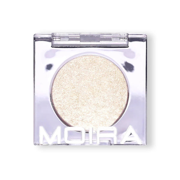 Moira Chroma Light Shadow 030 Frozen Orbit, witte metallic oogschaduw met glitters