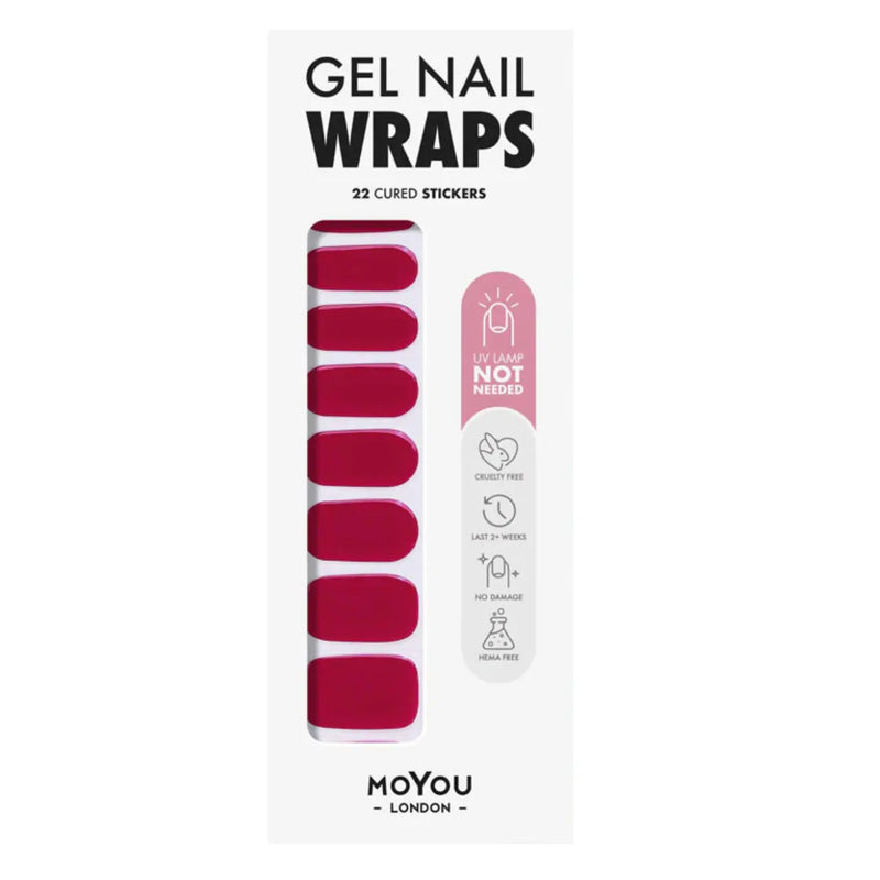 MoYou London Non-UV Gel Wraps Hot Drama