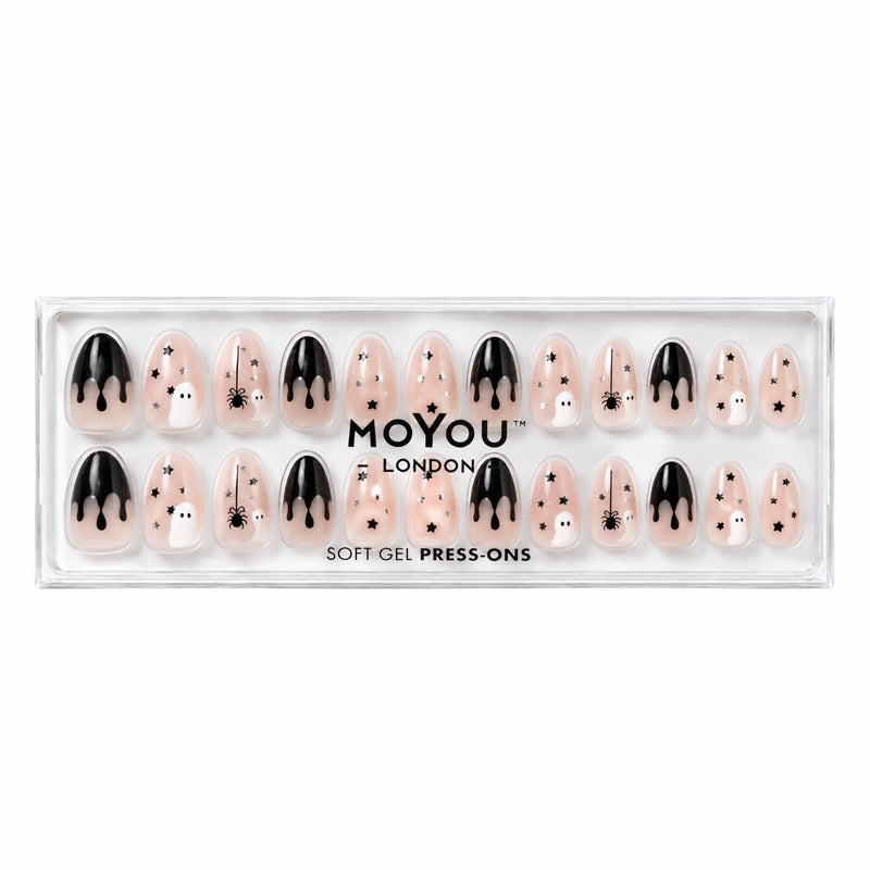 MoYou London Press On Ghost Town, set nepnagels in short almond vorm