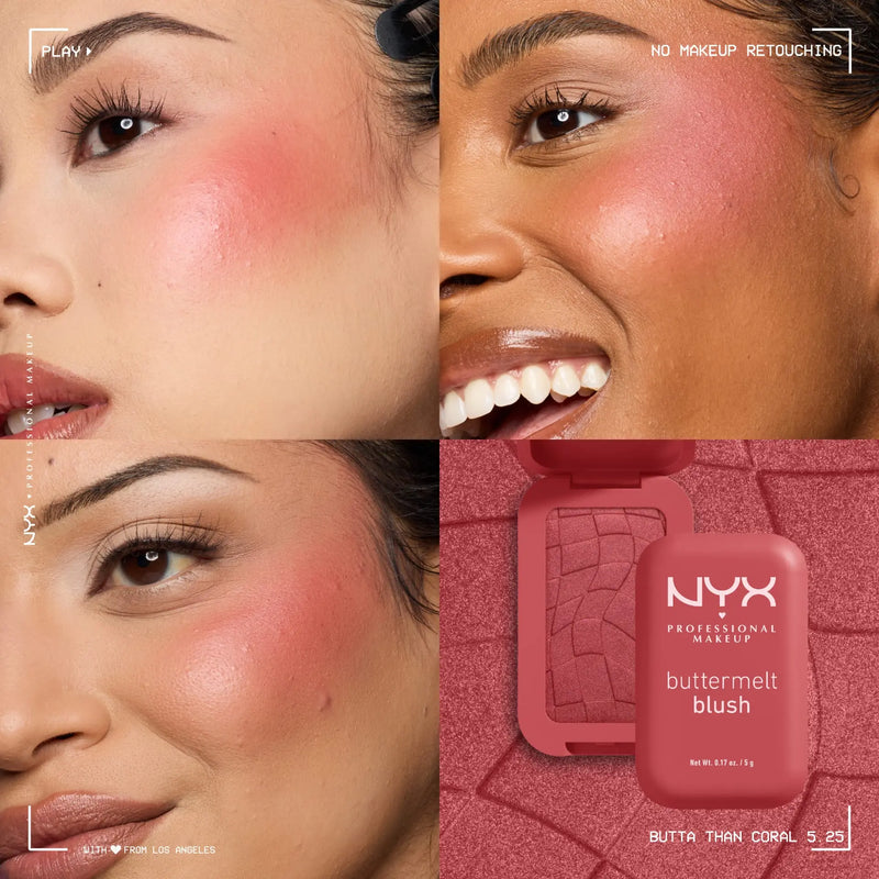 NYX Professional Makeup Buttermelt Blush Butta Than Coral