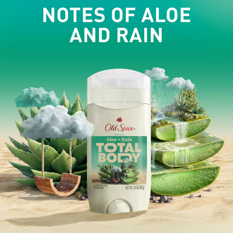 Old Spice Total Body Deodorant Aloe And Rain 2