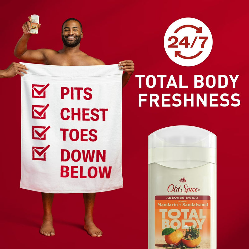 Old Spice Total Body Deodorant Mandarin And Sandalwood 5