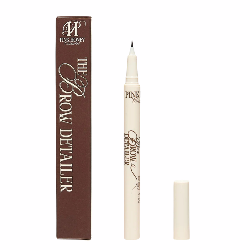 Pink Honey The Brow Detailer Dark Brown, wenkbrauw pen met ultrafijne punt