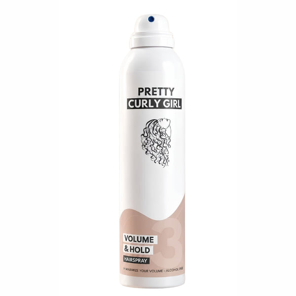 Pretty Curly Girl Volume & Hold Hairspray, alcoholvrije haarspray voor krullen