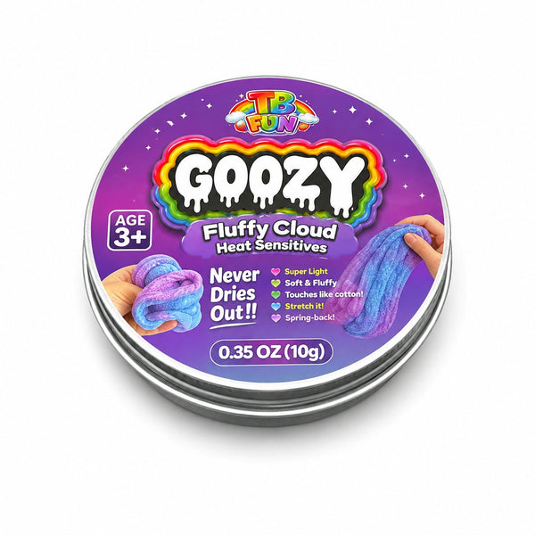 Putty Fluffy Cloud Heat Sensitives Edition van Boozyshop, fidget toy om mee te friemelen
