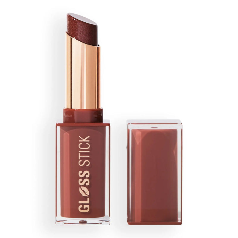 Revolution Pout Lip Gloss Stick Shimmer Toasted Caramel
